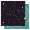 Best Creation Inc - Space Age Collection - 12 x 12 Double Sided Glitter Paper - Galaxy