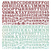 BasicGrey - Aspen Frost Collection - Christmas - 12 x 12 Alphabet Stickers