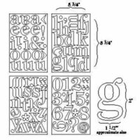 BasicGrey - Self-Adhesive Undressed Chipboard - Mini Monos - Mini Monogram Alphabet and Numbers