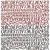 BasicGrey - Jovial Collection - 12 x 12 Alphabet Stickers