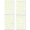 BasicGrey - Kioshi Collection - Adhesive Chipboard - Alphabet, CLEARANCE