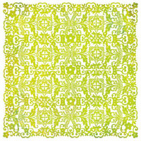 BasicGrey - Lemonade Collection - Doilies - 12 x 12 Die Cut Paper - Tablecloth - Green
