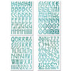 BasicGrey - Max and Whiskers Collection - Adhesive Chipboard - Alphabet