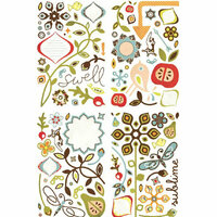 Basic Grey - Offbeat Collection - Adhesive Chipboard - Shapes