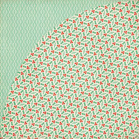 BasicGrey - 25th and Pine Collection - Christmas - 12 x 12 Double Sided Paper - Holly Circle