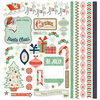 BasicGrey - 25th and Pine Collection - Christmas - 12 x 12 Element Stickers