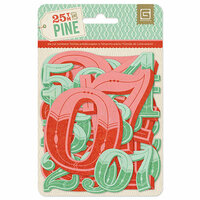 BasicGrey - 25th and Pine Collection - Christmas - Jumbo Die Cut Numbers