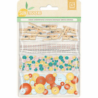 BasicGrey - Sun Kissed Collection - Embellishment Pack