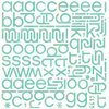 BasicGrey - Urban Prairie Collection - Mini Monogram Stickers - Hip