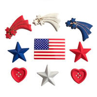 Buttons Galore and More - Embellishments - Button Theme Packs - Stars and Stripes