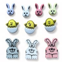Buttons Galore and More - Embellishments - Button Theme Packs - Funny Bunny