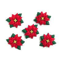 Buttons Galore and More - Embellishments - Button Theme Packs - Christmas - Poinsettias