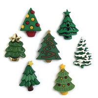 Buttons Galore and More - Embellishments - Button Theme Packs - Christmas Trees