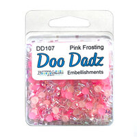 Buttons Galore and More - Doo Dadz Collection - Embellishments - Pink Frosting