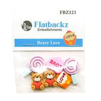 Buttons Galore and More - Flatbackz Collection - Embellishments - Beary Love