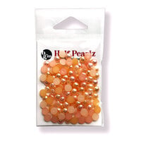 Buttons Galore and More - Half Pearlz Collection - Embellishments - Peach