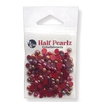 Buttons Galore and More - Half Pearlz Collection - Embellishments - Royalty