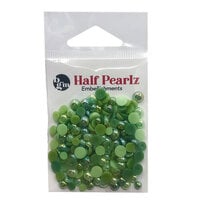 Buttons Galore and More - Half Pearlz Collection - Embellishments - Weeping Willow
