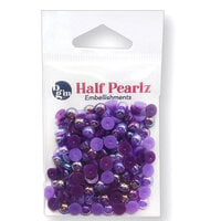Buttons Galore and More - Half Pearlz Collection - Embellishments - Grapevine