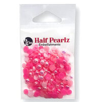 Buttons Galore and More - Half Pearlz Collection - Embellishments - Pink Paradise