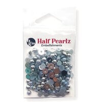 Buttons Galore and More - Half Pearlz Collection - Embellishments - Silver Spoon
