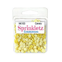 Buttons Galore and More - Sprinkletz Collection - Embellishments - Canary