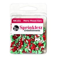 Buttons Galore and More - Sprinkletz Collection - Embellishments - Christmas - Merry Mouse Ears