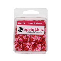 Buttons Galore and More - Sprinkletz Collection - Embellishments - Love and Kisses