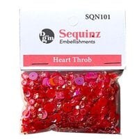 Buttons Galore and More - Sequinz Collection - Embellishments - Heart Throb