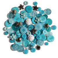 Buttons Galore and More - Treasure Box Collection - Embellishments - Low Tide