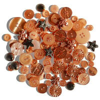Buttons Galore and More - Treasure Box Collection - Embellishments - Peach Bellini