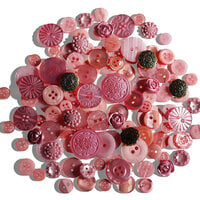 Buttons Galore and More - Treasure Box Collection - Embellishments - Tea Rose