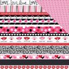Bella Blvd - Valentina Collection - 12 x 12 Double Sided Paper - Borders