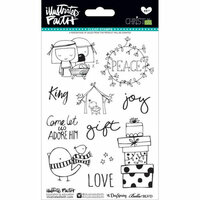 Bella Blvd - Illustrated Faith - CHRISTmas Collection - Clear Acrylic Stamps