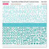 Bella Blvd - Sophisticates Collection - 12 x 12 Cardstock Stickers - Quattrofina Alphabets - Salt Water and Pacific