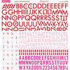 Bella Blvd - Sophisticates Collection - 12 x 12 Cardstock Stickers - Alphabet - Red