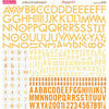 Bella Blvd - Sophisticates Collection - 12 x 12 Cardstock Stickers - Alphabet - Yellow