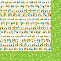 Bella Blvd - Baby Boy Collection - 12 x 12 Double Sided Paper - On the Go
