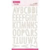 Bella Blvd - Sophisticates Collection - Ciao Chip - Self Adhesive Chipboard - Sienna Alphabet - Pony