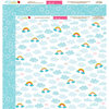 Bella Blvd - Play Date Collection - 12 x 12 Double Sided Paper - Chasing Rainbows