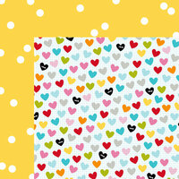 Bella Blvd - Scattered Sprinkles Collection - 12 x 12 Double Sided Paper - Bell Pepper Sprinkles