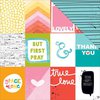 Bella Blvd - Illustrated Faith - Whatever is Lovely Collection - 12 x 12 Double Sided Paper - 3 x 4