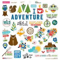 Bella Blvd - Let's Go On An Adventure Collection - Chipboard Stickers - Icons