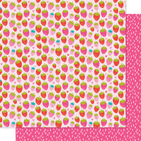 Bella Blvd - Squeeze The Day Collection - 12 x 12 Double Sided Paper - So Berry Sweet