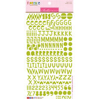 Bella Blvd - Legacy Collection - Cardstock Stickers - Florence Alphabet - Pickle Juice