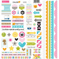 Bella Blvd - Chloe Collection - Doohickey - 12 x 12 Cardstock Stickers