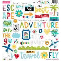 Bella Blvd - Time To Travel Collection - Chipboard Stickers - Icons