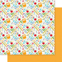 Bella Blvd - School Is Cool Collection - 12 x 12 Double Sided Paper - School Supplies