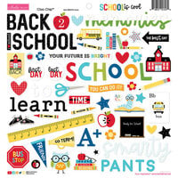 Bella Blvd - School Is Cool Collection - Chipboard Stickers - Icons
