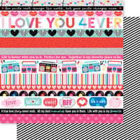 Bella Blvd - Our Love Song Collection - 12 x 12 Double Sided Paper - Borders